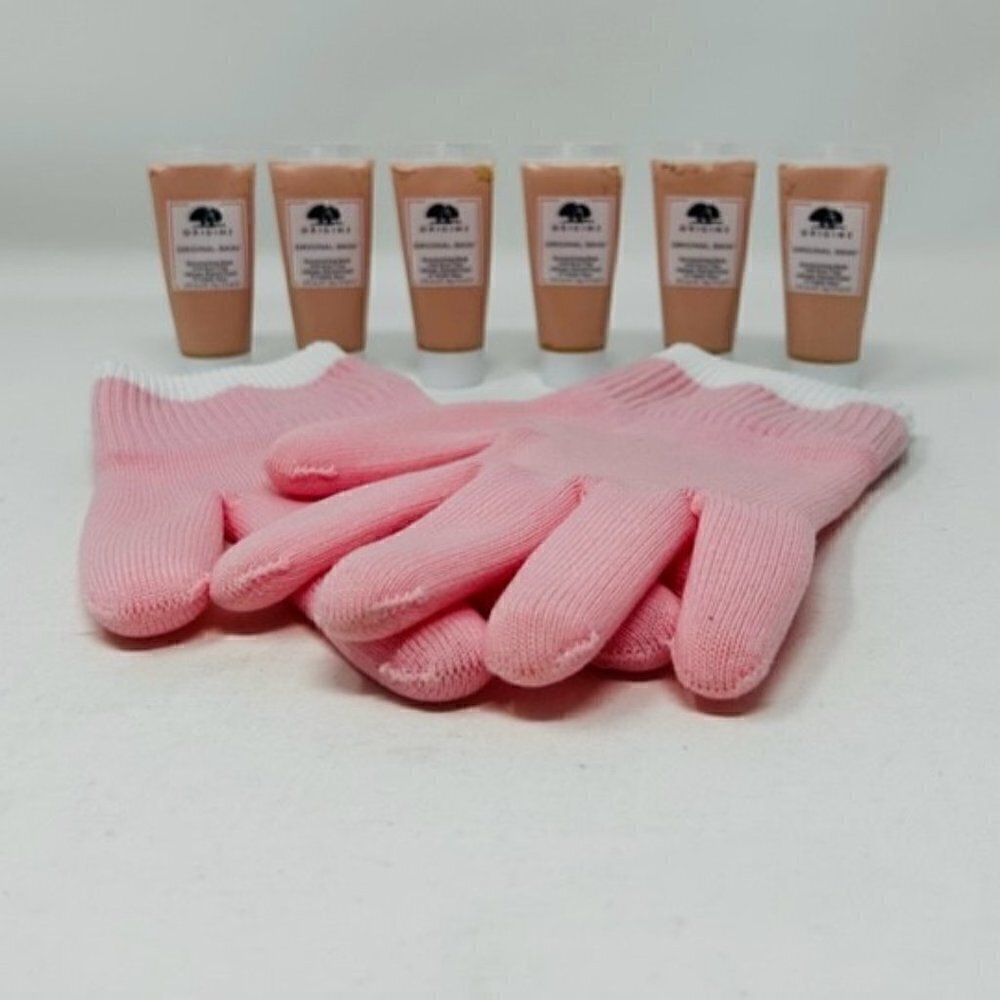 7 piece- Origins Mask and spa gloves